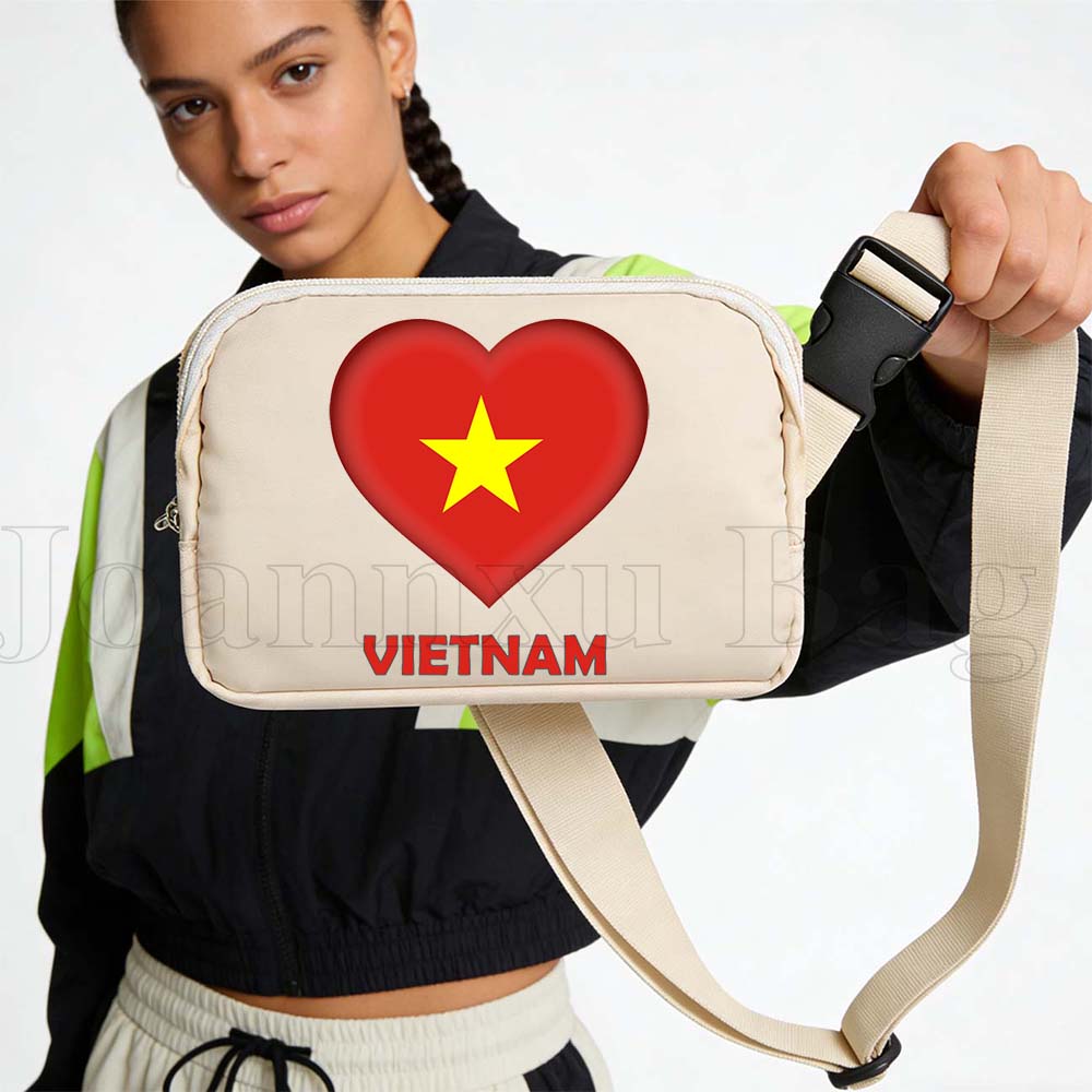 Women Bags Vietnam - 베트남 하트 플래그 스포츠 허리 가방