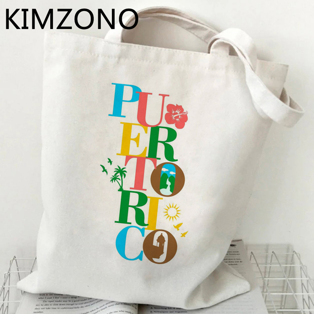 Women Bags Jute - 푸에르토리코 쇼핑백, 볼사 재활용 가방, 코튼