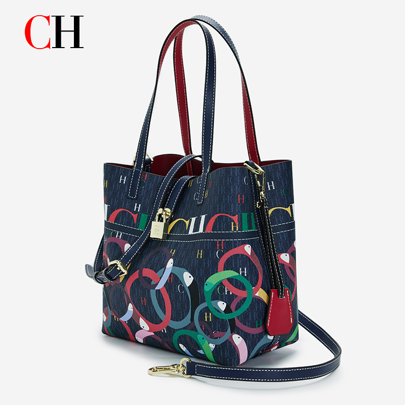 Women'S Xl Bags - CH 여성용 대용량 프린트 토트백, 트렌디한