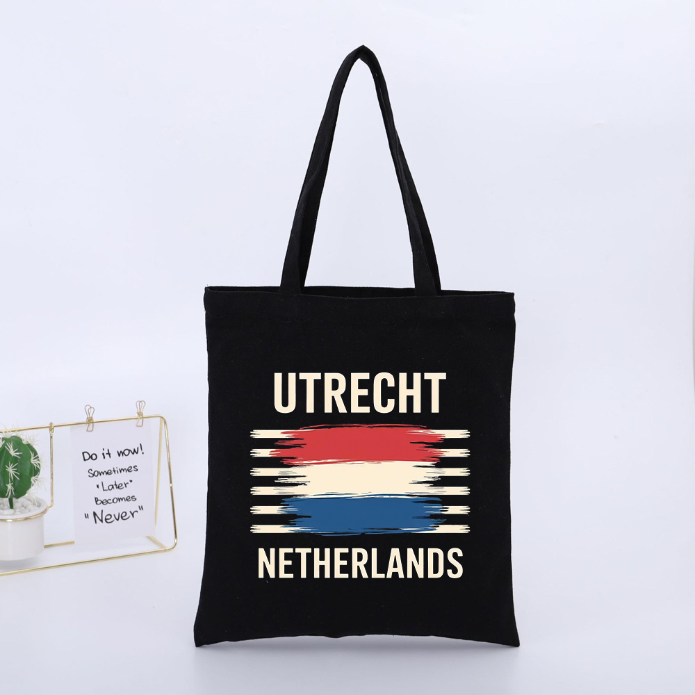 Women Bags Netherlands - 유트레흐트 네덜란드 국기 프린트 캔버스 토트백,
