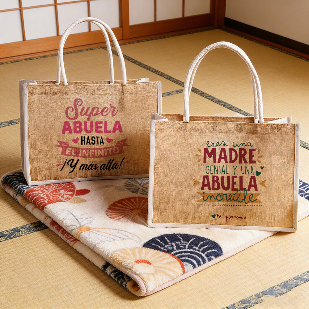 Women Bags Jute - 당신은 위대한 어머니이자 놀라운 할머니입니다 프린트된