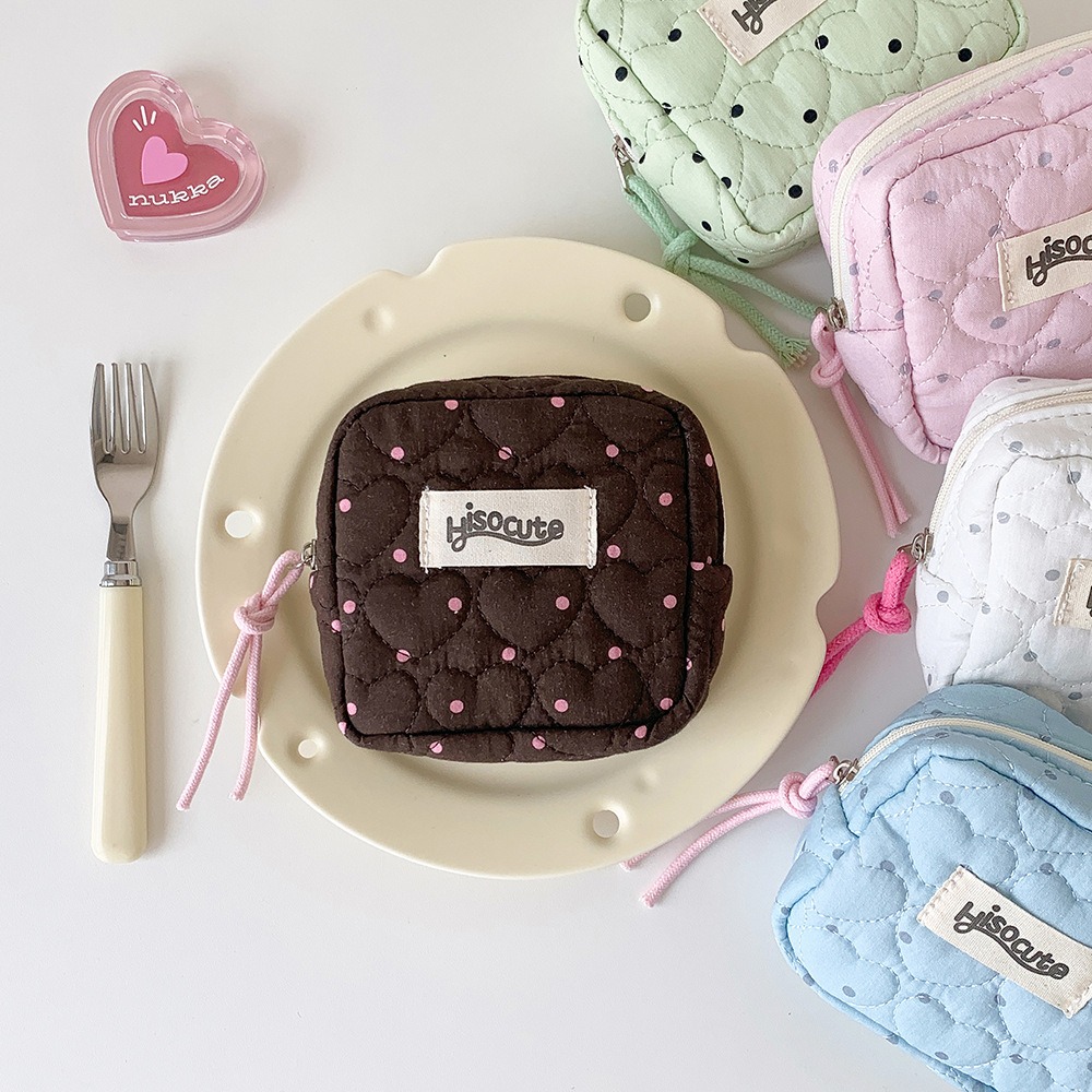 새로운 다용도 화장품 파우치, 대용량, 물방울무늬, 작 - Women Bags Large 리뷰 및 가격