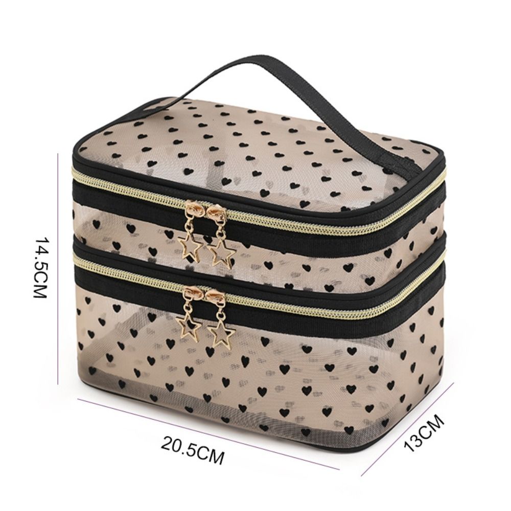 새로운 나일론 소재의 이중 레이어 대용량 여행용 화장품 - Women Bags Large 리뷰 및 가격
