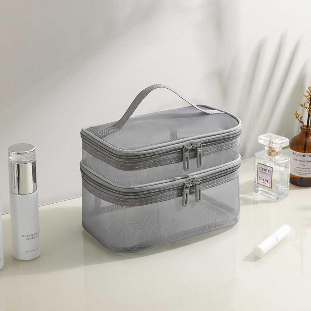 새로운 나일론 소재의 이중 레이어 대용량 여행용 화장품 - Women Bags Large 리뷰 및 가격