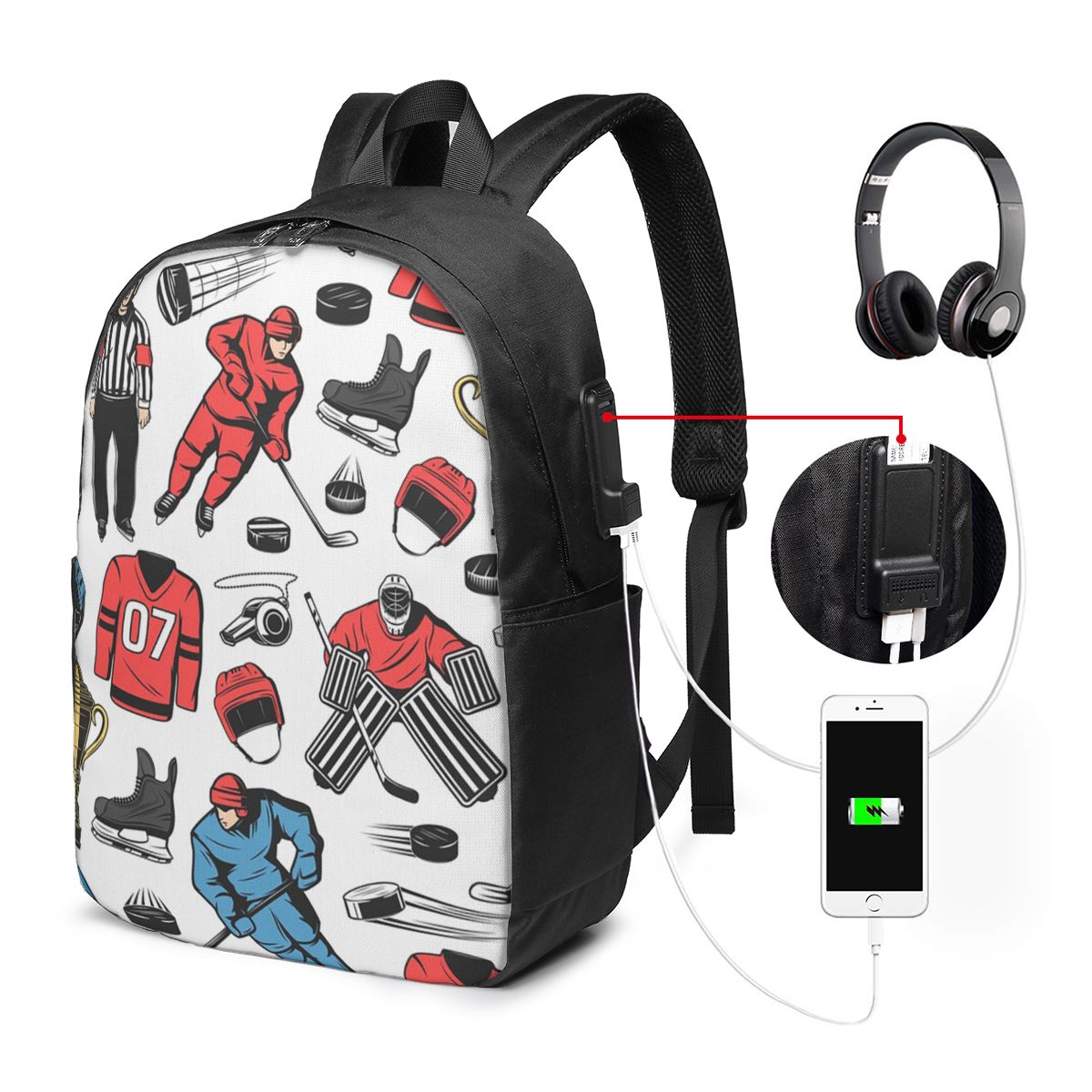 rink에서 아이스하키 선수들을 위한 백팩 여행용 노트 - Women Bags Laptop 리뷰 및 가격