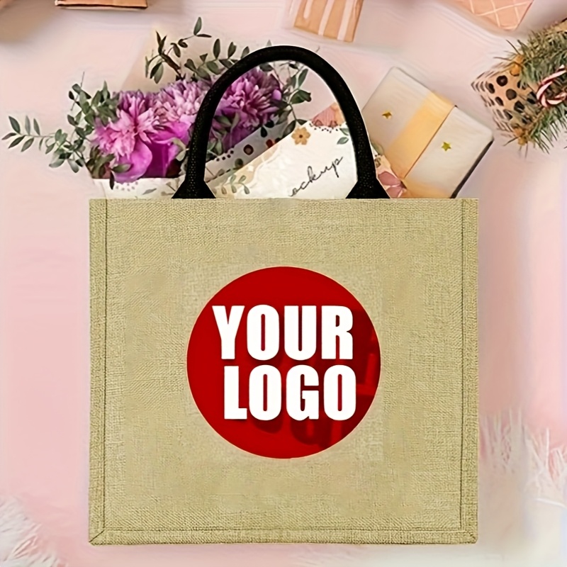 맞춤형 황마 토트백, 개인 맞춤형 대형 포장 재사용 가 - Women Bags Jute 리뷰 및 가격