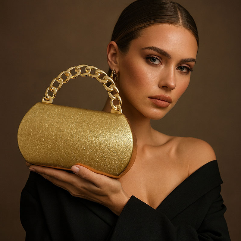 럭셔리 골드 메탈 버클 박스 클러치 패션 여성용 이브닝 - Women Bags Gold 리뷰 및 가격