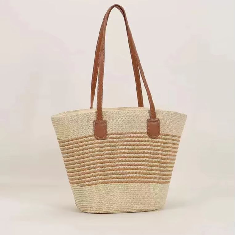 CLAREGQI 여성용 스트라이프 밀짚 토트백, 대용량 - Women Bags Large 리뷰 및 가격