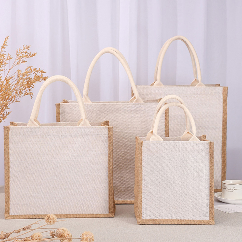 여성용 장바구니 핸드백 대용량 캔버스 탑핸들 황마 핸드 - Women Bags Jute 리뷰 및 가격
