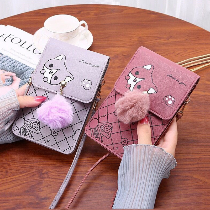 여성을 위한 귀여운 만화 패턴 터치스크린 전화 가방 - - Women'S Bags Cross Body 리뷰 및 가격