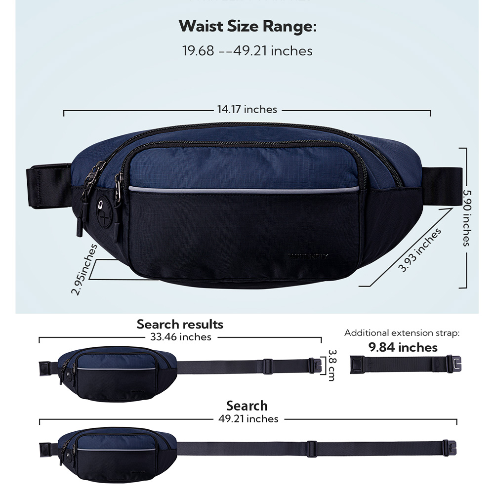 WATERFLY 패니 팩 허리 가방, 대형 허리 팩,  - Women Bags Deals 리뷰 및 가격