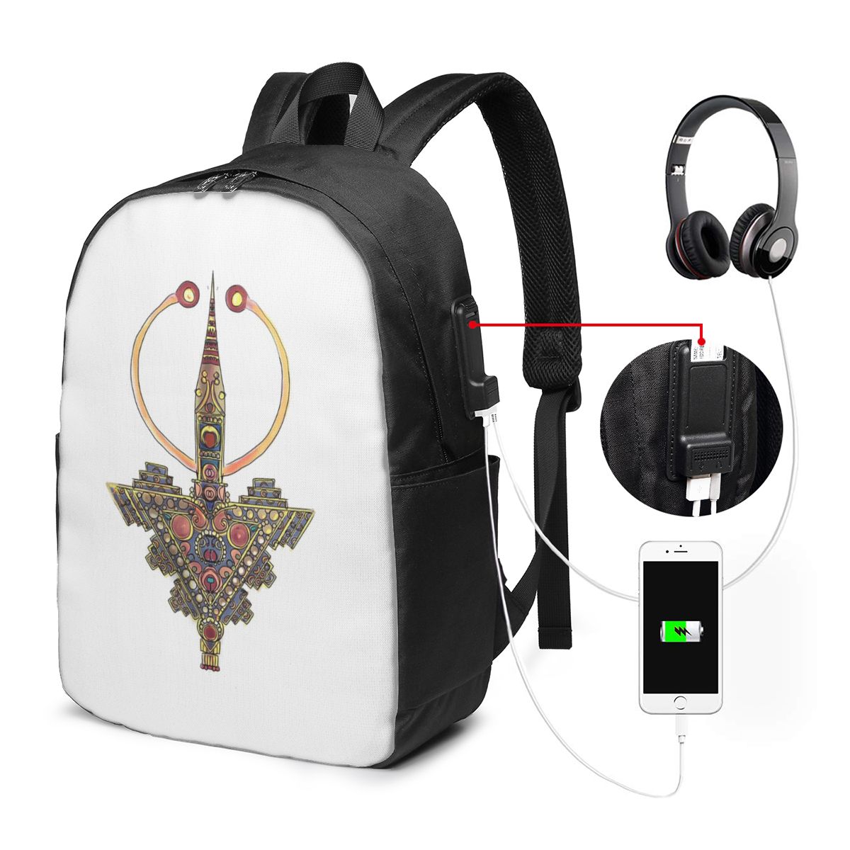 Kabyle Jewelry Amazigh Morocco - Woman In Bag 리뷰 및 가격