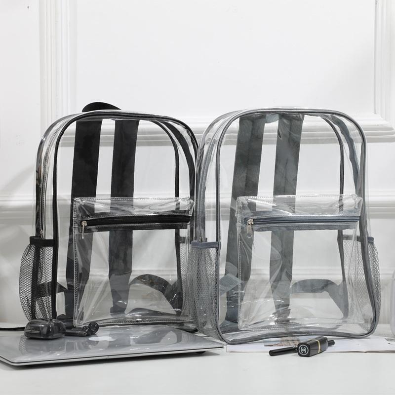 투명 PVC 야외 스포츠 피트니스 배낭 캐주얼 여행 가 - Women Bags Large 리뷰 및 가격