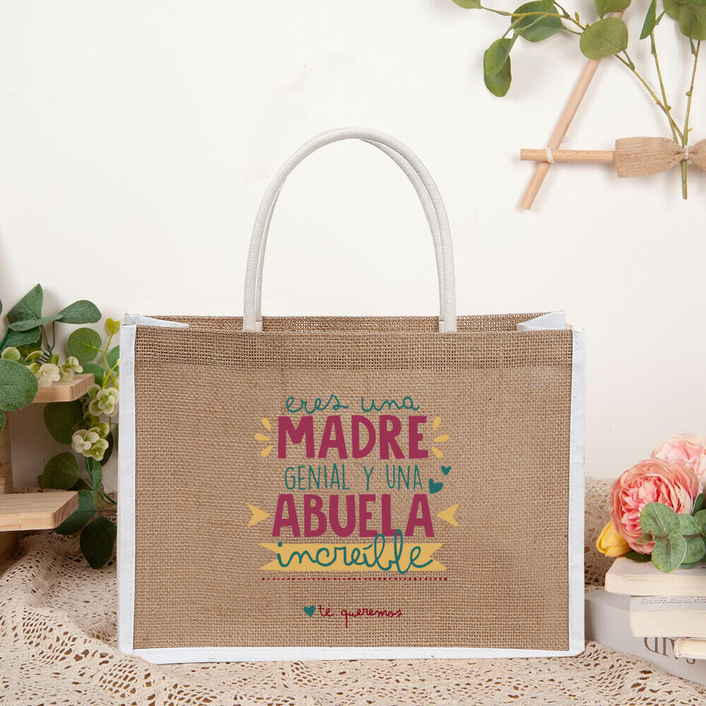 당신은 위대한 어머니이자 놀라운 할머니입니다 프린트된  - Women Bags Jute 리뷰 및 가격